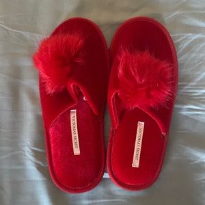 Victoria’s Secret red slippers